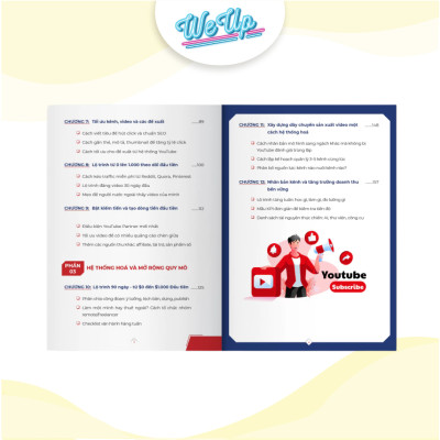 Combo 3 sách: Kiếm tiền xuyên biên giới từ Youtube, Sản xuất video ngắn livestream, 100 Bài mẫu content (Weupbooks)