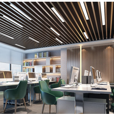 Đèn thả trần AXULY cao cấp khung nhôm ánh sáng trắng hiện đại