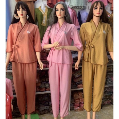 Đồ Lam Đi Chùa # Nhật Nơ Hoa Cúc # Đồ Bộ Nữ # Quần Áo Nữ