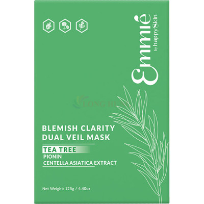 Mặt nạ tràm trà Emmié By Happyskin Tea Tree + Centella Asiatica Extract (5 miếng) - Hàng chính hãng