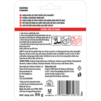 Combo 9 Vỉ Treo Tẩy Bồn Cầu Vim Power 5 Hương Chanh Sạch Khuẩn Thơm Mát 50G/Viên