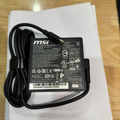 Sạc dành cho (adapter fit) Laptop MSI Summit E16 Flip A12UDT-010NL A21-100P1A cord 100w type-C hàng nhập khẩu