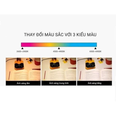 Đèn bàn chống cận đổi 3 màu 7W LED Rạng Đông - RL27.LED 7W ĐM
