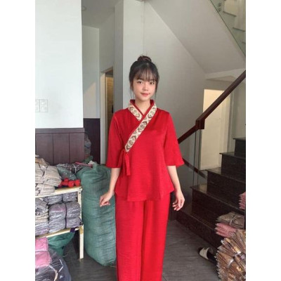 ĐỒ LAM ĐI CHÙA  MẪU LỤA PHÁP Cao Cấp