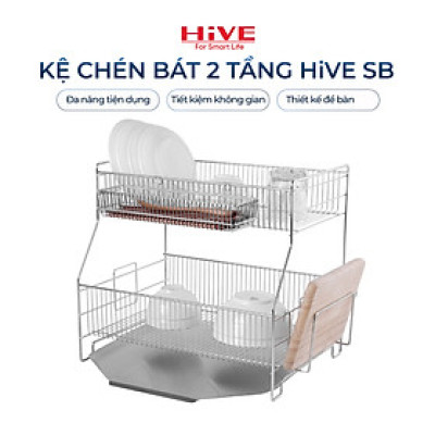 Giá úp chén bát HiVE SB 2 tầng
