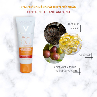 Kem Chống Nắng Chống Lão Hoá Vichy Ideal Soleil Anti Age SPF50+ MB055000 (50ml)