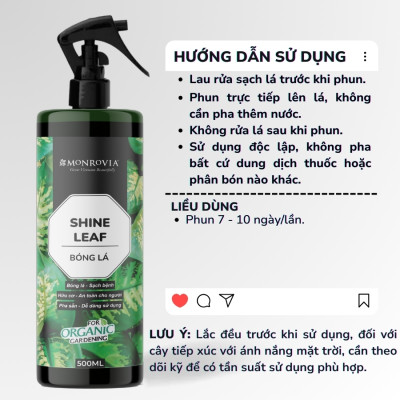 Combo phân bón toàn diện MONROVIA hữu cơ giúp cây khỏe, lá xanh mướt cho cây cảnh, dung tích 1.5l