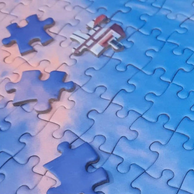 Bộ Tranh Ghép Hình Minh Châu - 60 x 80 cm (1500 Mảnh Ghép) - Cottage By The Woods