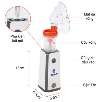Máy xông mũi họng CHIDO công nghệ Nhật Bản