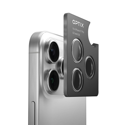 Kính Bảo Vệ Lens Camera Cho iPhone 17 Pro/ 17 Pro Max UNIQ OPTIX ALUGUARD Khung Hợp Kim Nhôm Kính Cường Lực 9H Hàng Chính Hãng