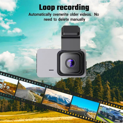 Camera Hành Trình Q3 2K QHD IPS 3.0 Inch 30fps 32GB Night Vision Vỏ Nhôm Nguyên Khối Quay Phim Cực Nét
