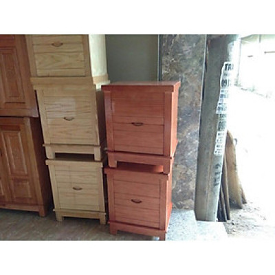 Tủ đầu giường gỗ sồi 2 ngăn kéo