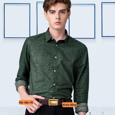 Ciartuar Dây Thắt Lưng Tự Động Cao Cấp BH158 - Da Bò Sang Trọng & Khóa Hợp Kim Bền Bỉ