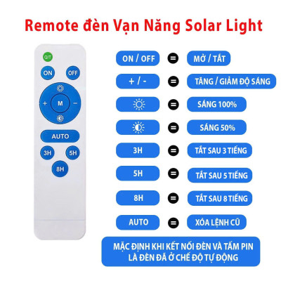 Đèn pha năng lượng mặt trời vạn năng solar 100w