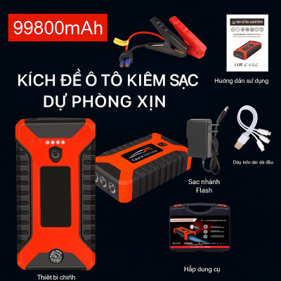 Bộ Kích Đề Nổ Ô Tô Kiêm Sạc Dự Phòng Có Đèn Pijn Nhật Bản Loại Xịn – Cứu Hộ Xe Nhanh Chỉ Trong 3 Giây! ĐÈN TRANG TRÍ