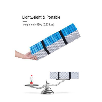 Đồ cắm trại đệm gấp Naturehike camputvn dạng xốp trứng dã ngoại du lịch leo núi chống nước lót nằm êm A069