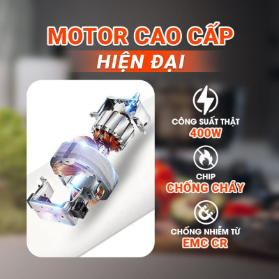 Máy xay thịt đa năng chuyên nghiệp OSAKA MC-201 - 2lít - 2 tốc độ - Hàng chính hãng