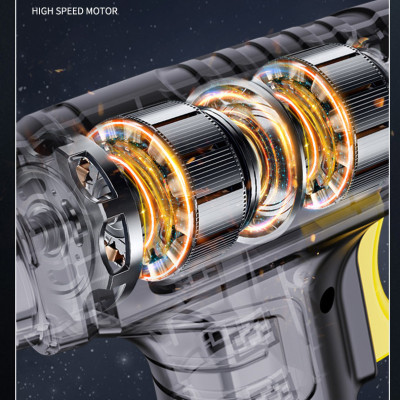 Máy bơm lốp cầm tay cho xe hơi, xe máy sạc pin không dây cầm tay dễ dàng tiện lợi đa năng (Tặng kèm quà ngẫu nhiên)