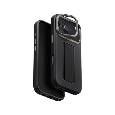 Ốp Lưng Cho iPhone 17 Pro/ 17 Pro Max UNIQ HELDRO PRO Da Hybrid + FlexGrip Chân Đế Ẩn Làm Viền Camera Hỗ Trợ Sạc Không Dây Hàng Chính Hãng