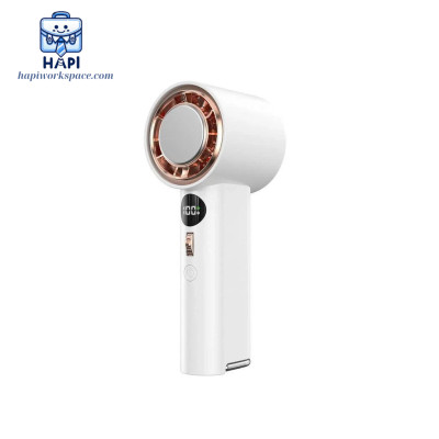 Quạt cầm tay mini hàng chính hãng WiWU Cooling High Speed Fan Wi-FS016: Thiết kế sang trọng, có sò lạnh, tốc độ gió cao
