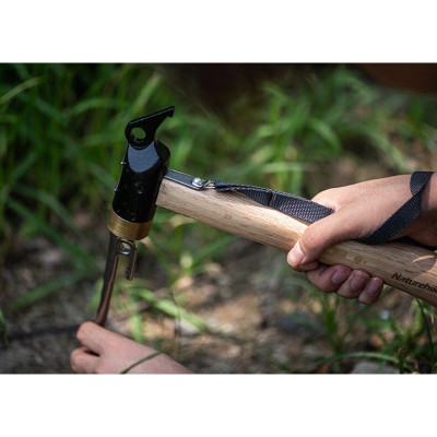 Đồ cắm trại búa thép đóng cọc lều Naturehike campoutvn NH20PJ083 du lịch dã ngoại đẹp sang glamping đúc nguyên khối A198