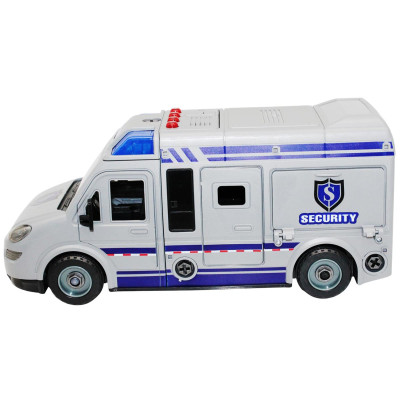 Đồ Chơi Lắp Ráp DIY Xe Van Cảnh Sát Có Đèn Và Âm Thanh - Vecto VT8088D