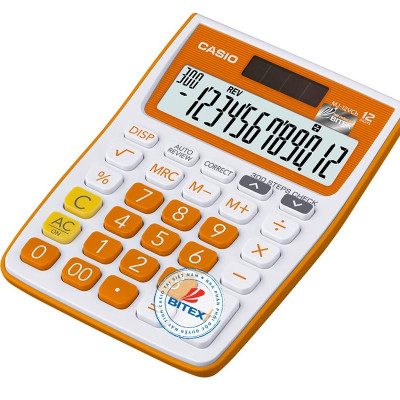 Máy Tính Văn Phòng Casio MJ 12VCB-RG - Kèm Quà Chất