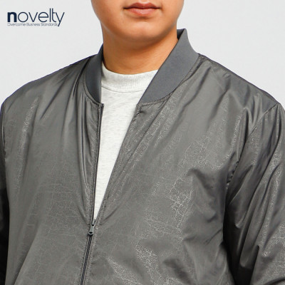 Áo jacket nam in chìm Novelty xám đậm 2203382
