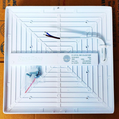 Đèn LED Ốp trần Vuông 18W, Đổi 3 Màu Ánh Sáng, Rạng Đông - Model: D LN12L