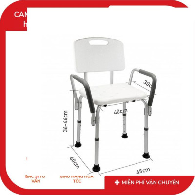 Ghế tắm khung nhôm tựa lưng SC-98TL - Người dùng có thể dễ dàng nhấc, di chuyển hoặc dọn vệ sinh ghế chỉ với một tay, không tốn nhiều sức – kể cả với người già hoặc người chăm sóc, Chân ghế chắc chắn chống trơn, trượt, tránh ngã cho người già trong