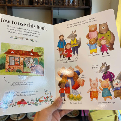 Sách - Once Upon A Time - Stick a Story (Priddy Books) | Children English Book / Ngoại văn Thiếu nhi