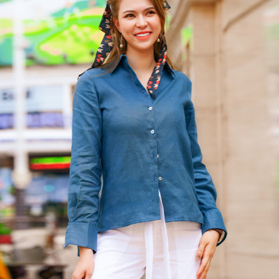 Áo Sơ Mi Linen Baptisia TOP171 Thời trang thiết kế Hity