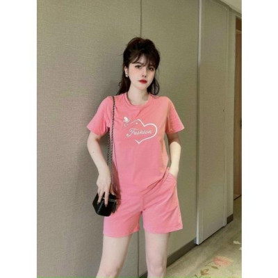 BỘ SORT CAO CẤP Sét bộ bigsize nữ thêu hình tim thun votton 100% mát mịn siêu đẹp