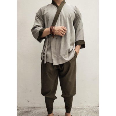 ĐỒ LAM ĐI CHÙA Mẫu Lam Nam Cao Cấp S5