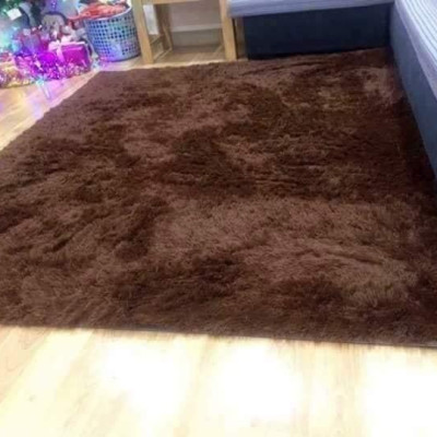 THẢM LÔNG TRẢI SÀN lông xù 2m x 1m6 ( giao mầu ngẫu nhiên ) tặng kèm 1 thảm lau chân