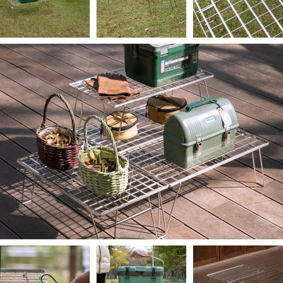 Kệ inox để đồ đa năng Campingmoon T-235A-1T (Kệ đơn) T235A T 235A 1T