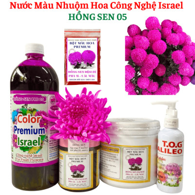 Thuốc bột nhuộm hoa tươi nhập khẩu công nghệ Israel (Hủ Bột Màu 10L - 12L nước màu hoa) chuyên nghiệp nhuộm hoa tươi và an toàn với 20 màu