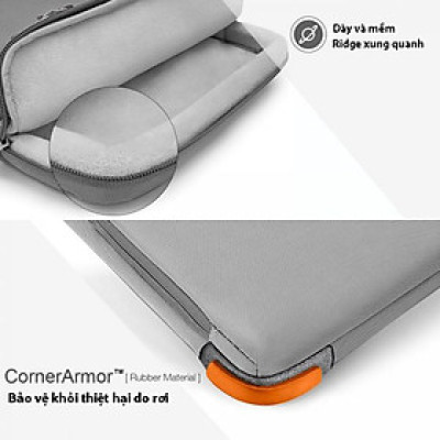  Túi xách chống sốc chính hãng TOMTOC (USA) Briefcase- A14-C02 cho Macbook Pro 14 inch/Air 13 inch 2017