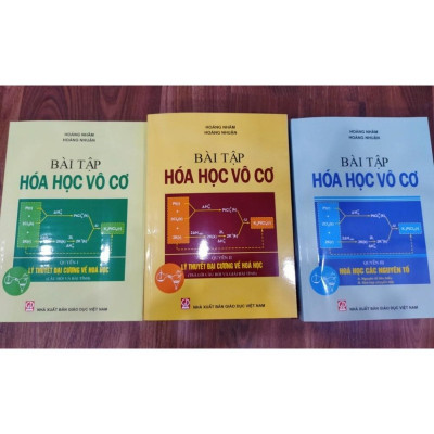 Sách - Combo 3 Cuốn - Bài Tập Hóa Học Vô Cơ - NXB Giáo Dục - HV