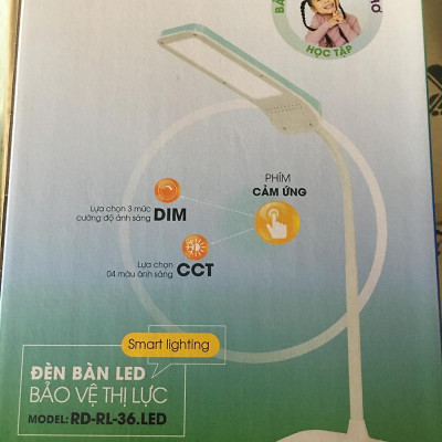 Đèn bàn cảm ứng 6W LED Rạng Đông RL-36.LED 4 nhiệt độ màu, 3 mức sáng