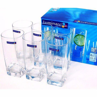 Bộ cốc uống nước thủy tinh Luminarc 6 chi tiết 330ml - G2519, an toàn, chống xước tốt
