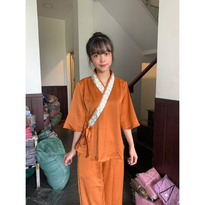 Thời trang nữ đi chùa _ đồ phật giá _ áo lụa cao cấp_bigsize