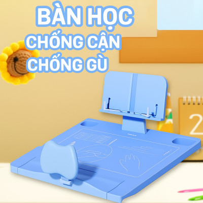 Bộ Chỉnh Sửa Tư Thế Ngồi Bàn Học Chống Cận,Chống Gù, Chống Ngủ Gật Cao Cấp – Thiết Kế Mặt Bàn Nghiêng 12 Độ