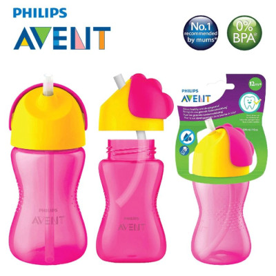 Bình tập uống bằng nhựa có ống hút hiệu Philips Avent (300ml/10oz) cho bé từ 12 tháng tuổi 798/00