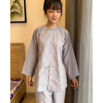 Đồ Lam Đi Chùa Mẫu Vạt Hò