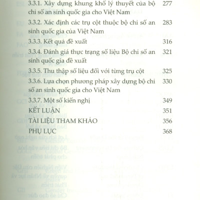 Những Vấn Đề Chung Trong Xây Dựng Bộ Chỉ Số An Sinh Quốc Gia (Sách Chuyên Khảo)