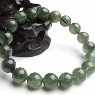  Vòng Tay Thạch Anh Tóc Xanh Tự Nhiên 11MM