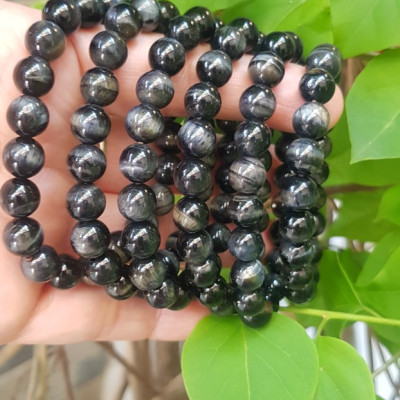 Vòng tay chuỗi đá mắt hổ tự nhiên đen xanh size hạt nhỏ 8mm 21 hạt bóng đẹp cung sanh nữ mệnh thủy mệnh mộc đeo may mắn đá tự nhiên tốt sức khỏe công việc tốt đẹp tài lộc hanh thông xinh tay rẻ đẹp ạ