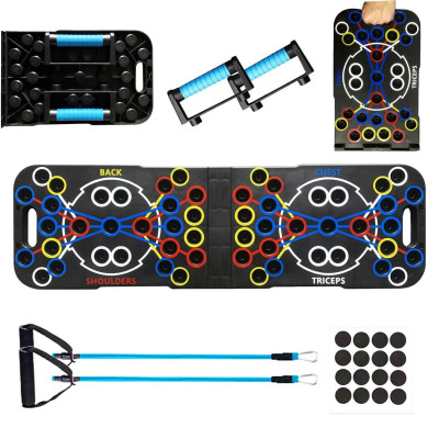 Dụng cụ hít đất RH006I tập thể thao tại nhà kèm bàng chỉ dẫn theo màu sắc tập trung các nhóm cơ chính