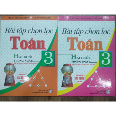 Sách - Combo Bài Tập Chọn Lọc Toán Hai Buổi Trong Ngày Lớp 3 - Tập 1 + 2 ( Hai buổi trong ngày )